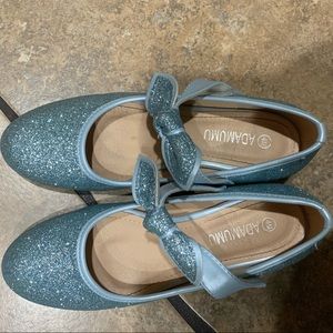 COPY - Light blue sparkled mini high heels